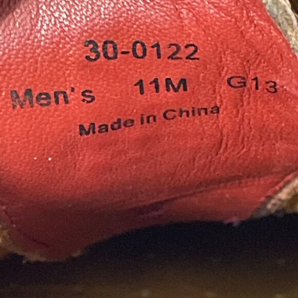 H.S. Trask Authentic Bison Mens Shoes US 11‎ M Made In USA Brown Leather - Picture 8 of 10